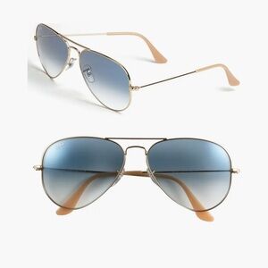 Unisex Aviator Sunglasses with Blue Gradient Lenses